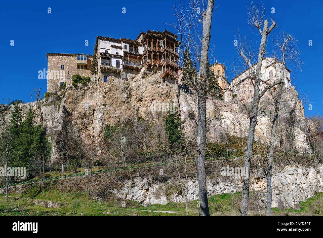 Maisons suspendues, Cuenca, Espagne Banque D'Images