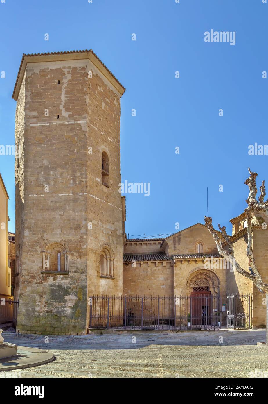 Abbaye de San Pedro el Viejo, Huesca, Espagne Banque D'Images