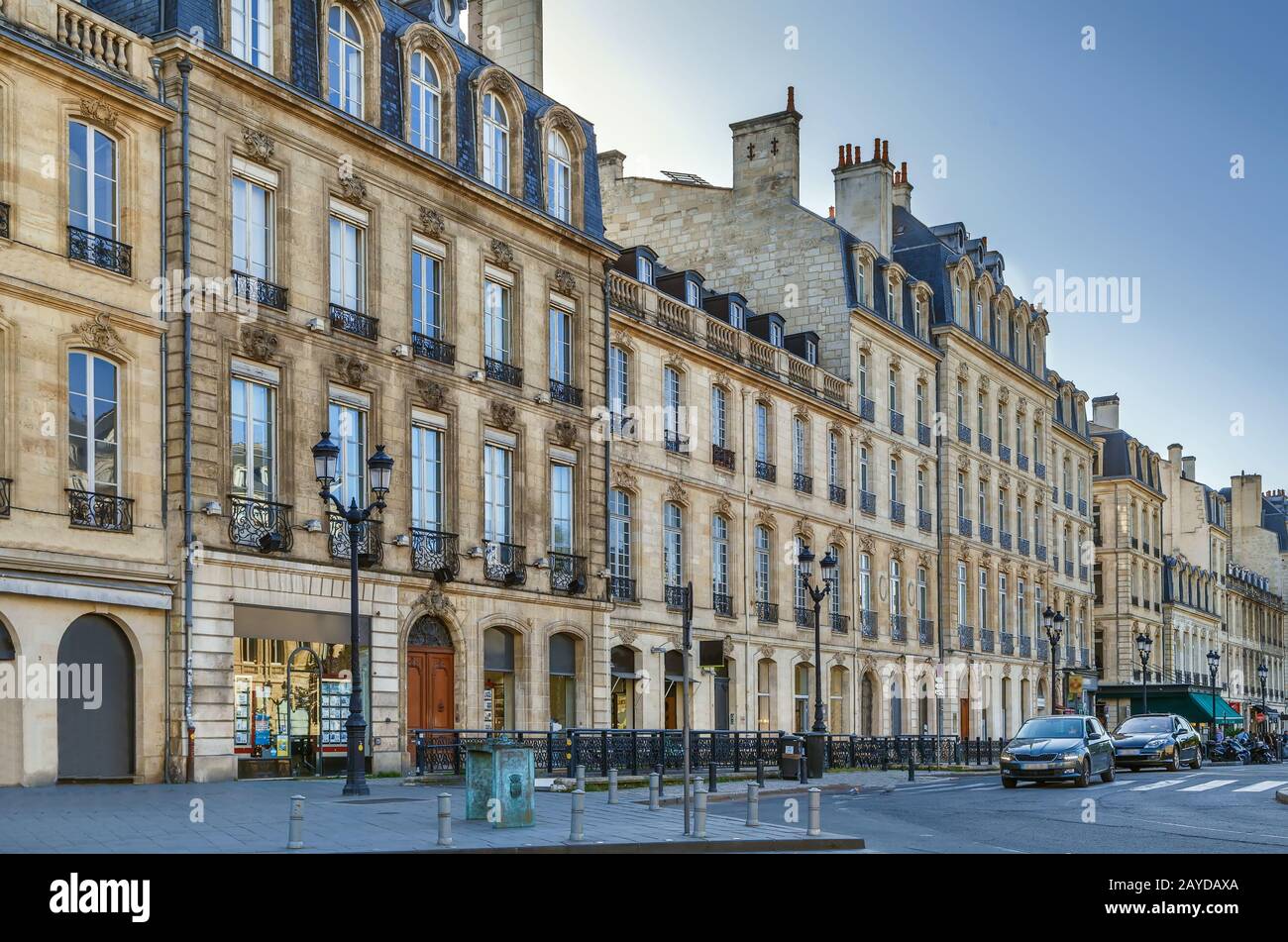 Rue à Bordeaux, France Banque D'Images