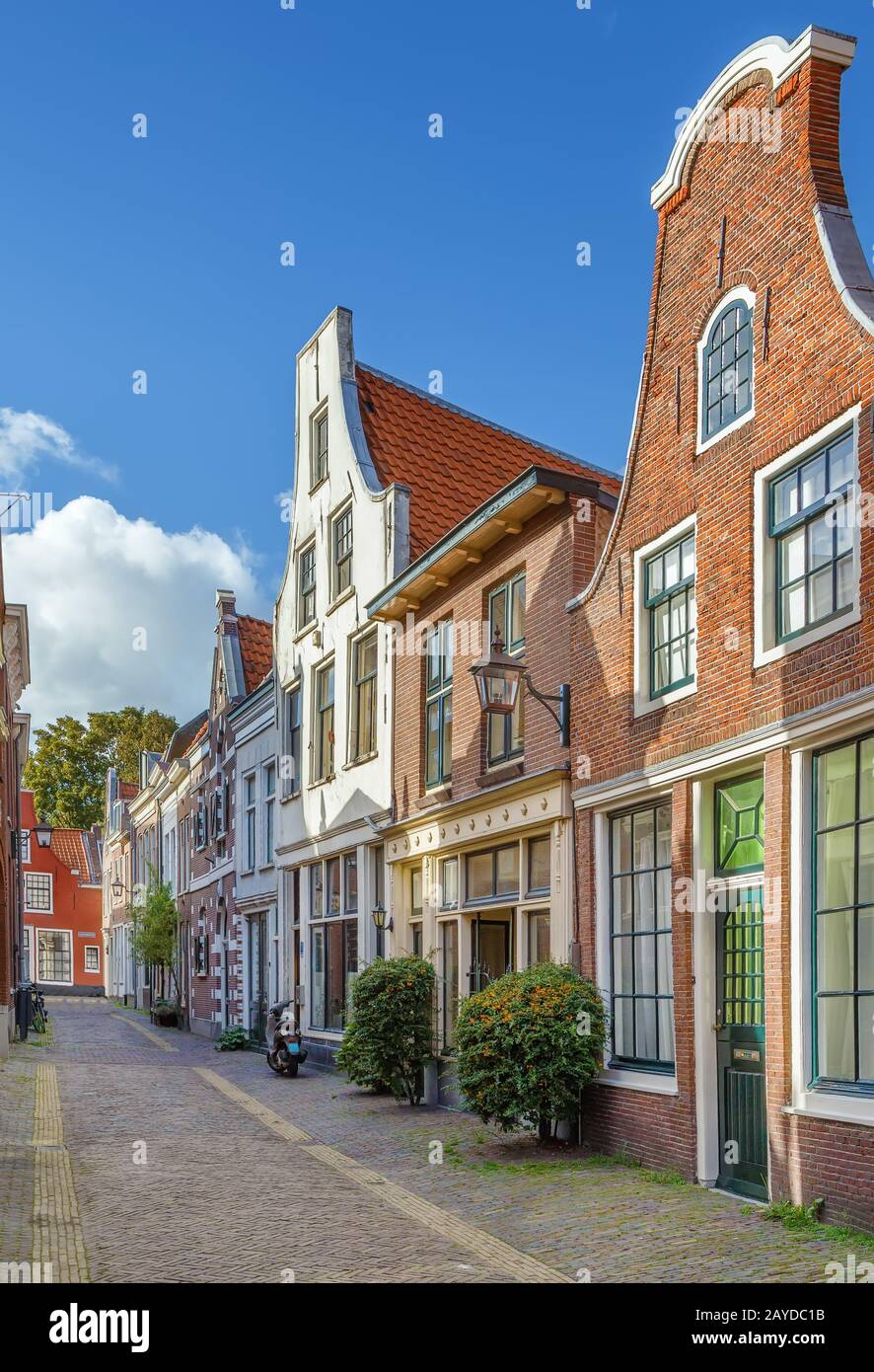 Rue à Haarlem, Pays-Bas Banque D'Images