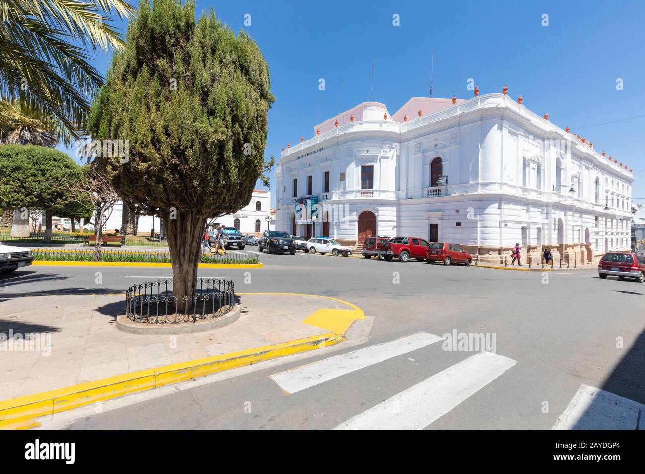 Sucre Bolivie grand théâtre Mariscal Banque D'Images