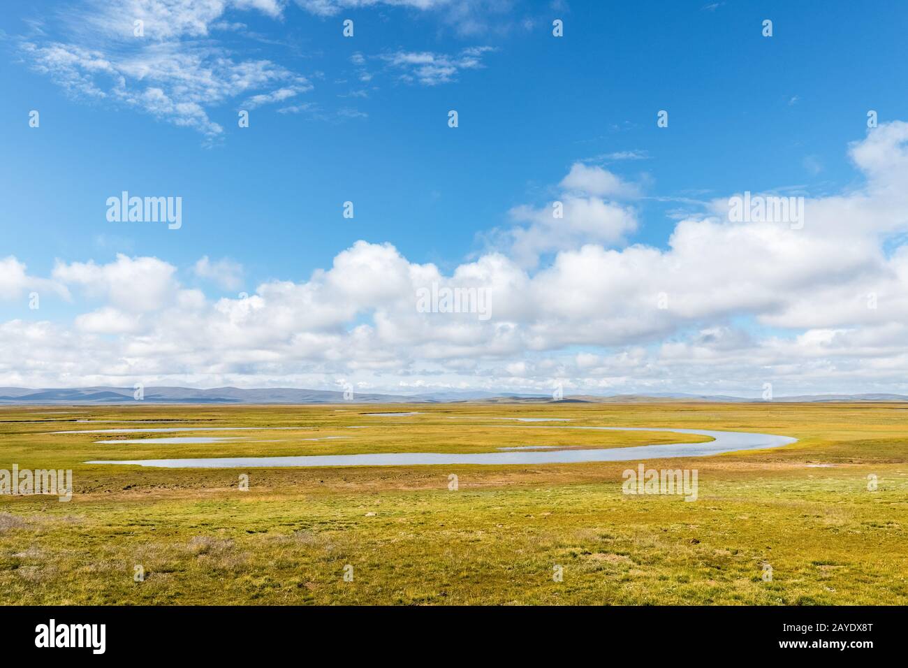 les sources d'eau et le plateau des terres humides paysage Banque D'Images