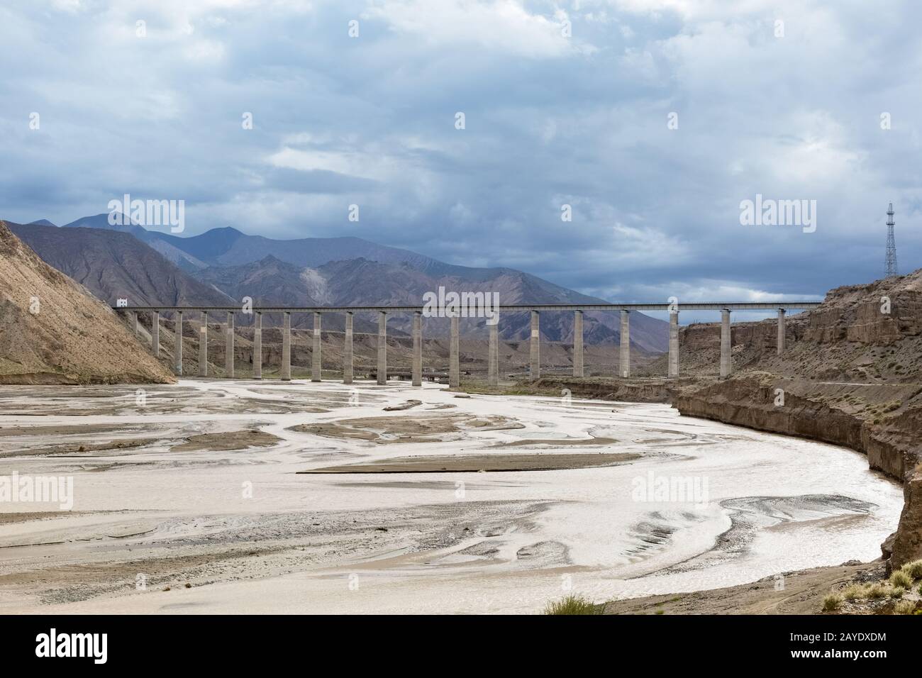 chemin de fer qinghai-tibet de chine Banque D'Images