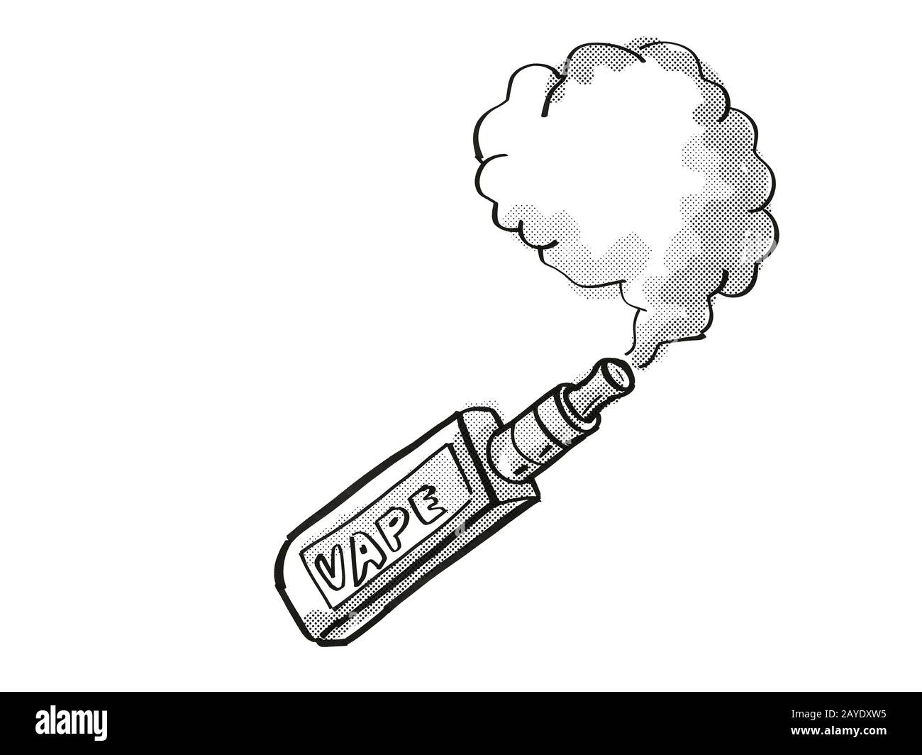 Tatouage lectronique de fume de cigarette VAPE Photo Stock - Alamy