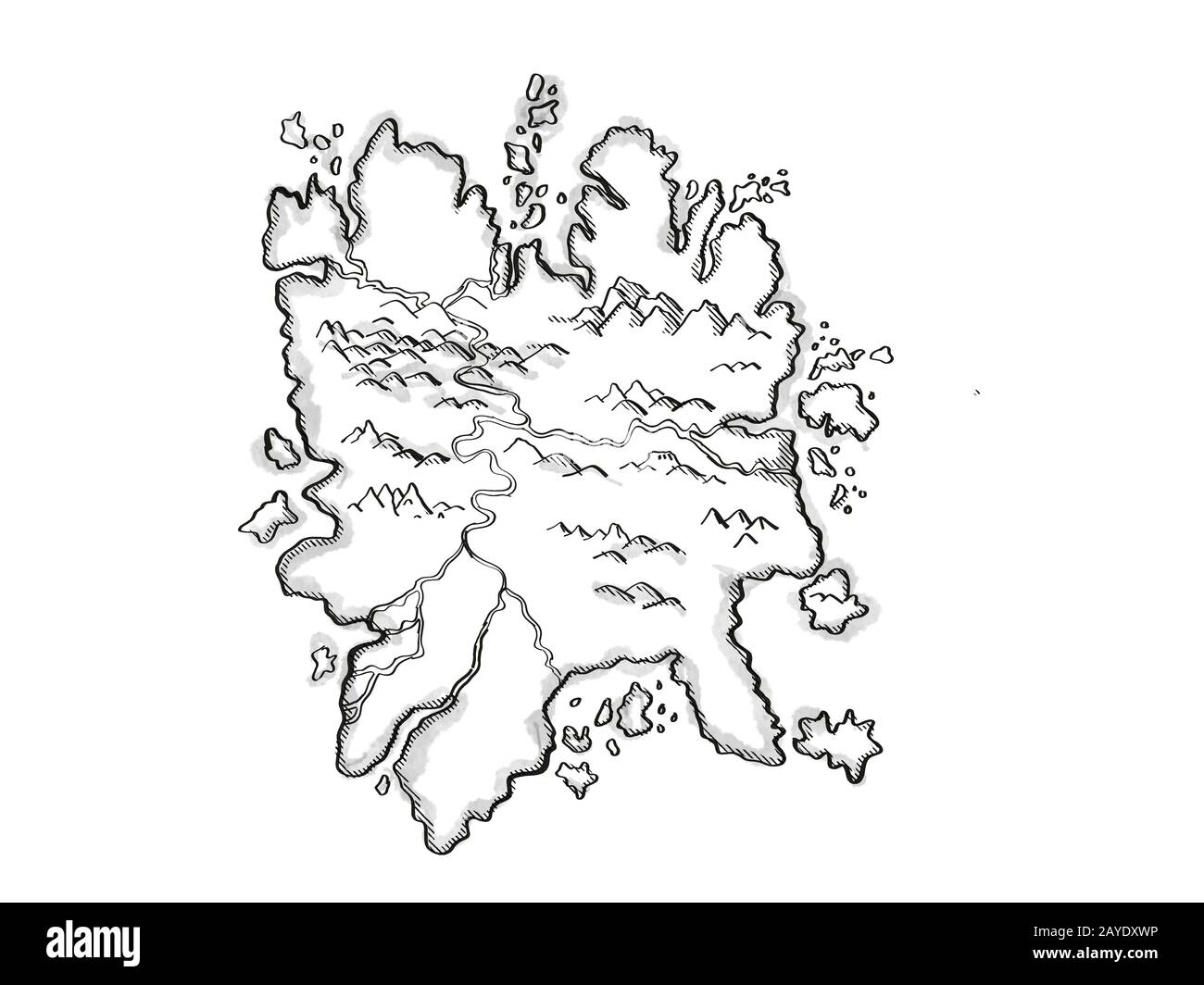 Carte De L Ile Au Tresor Dessin Anime Banque D Image Et Photos Alamy