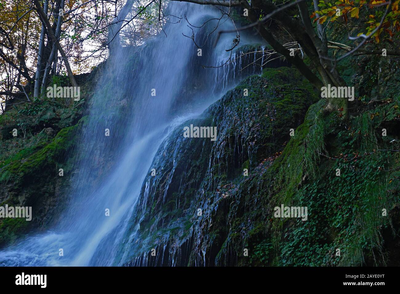 Cascade d'Uracher, Alb swabian, allemagne Banque D'Images