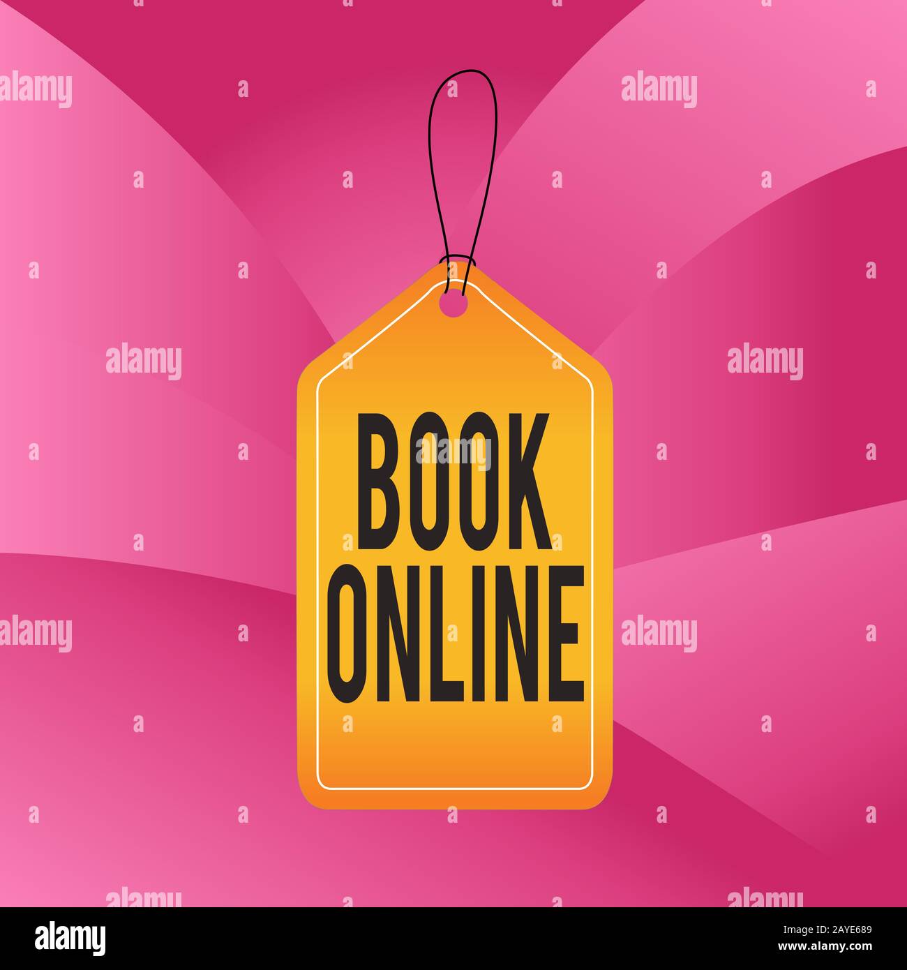 Écriture de texte écriture Livre en ligne. Concept signifiant forme de bibliothèque qui est seulement disponible pour lire sur l'Internet vide tag bla Banque D'Images