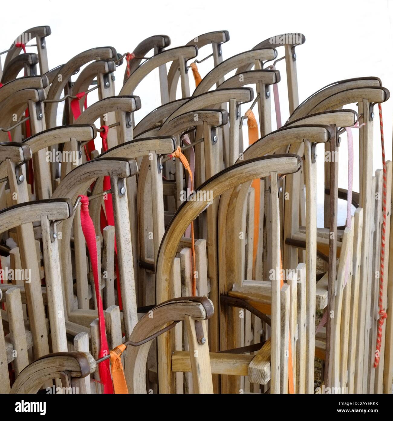 Traîneaux, traîneaux de luge Banque D'Images