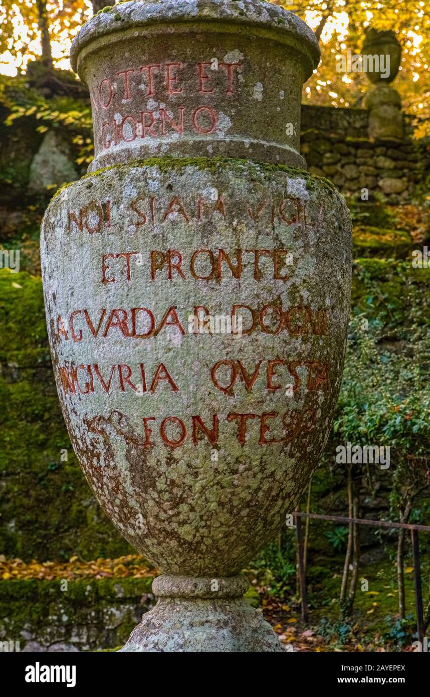 Italie, Latium, Le Jardin De Bomarzo De Monster ( Giardino Dei Mostri ) - Vase Banque D'Images