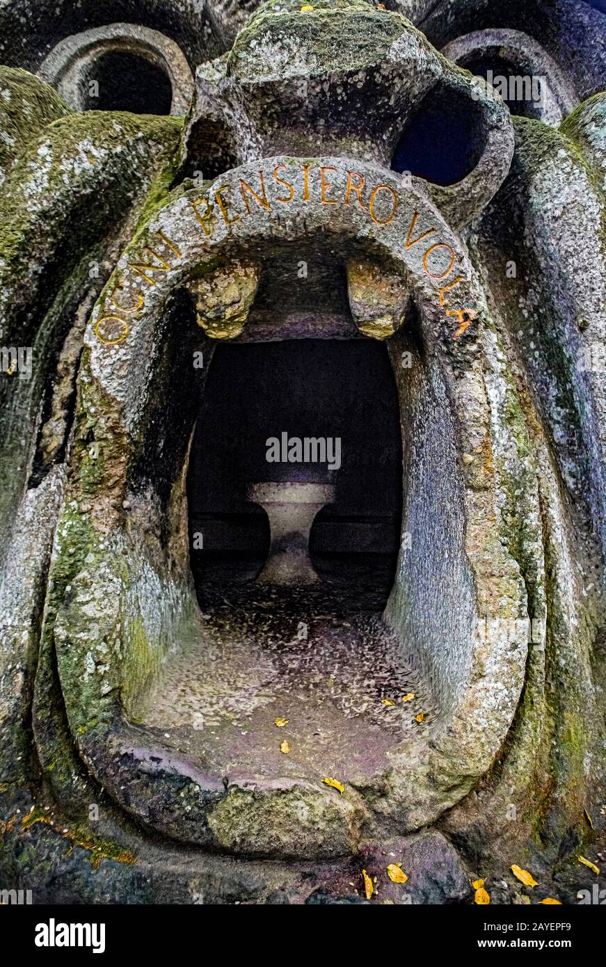 Italie, Latium, le jardin de Bomarzo de Monster ( Giardino Dei Mostri ) - l'ogre des contes de fées Banque D'Images