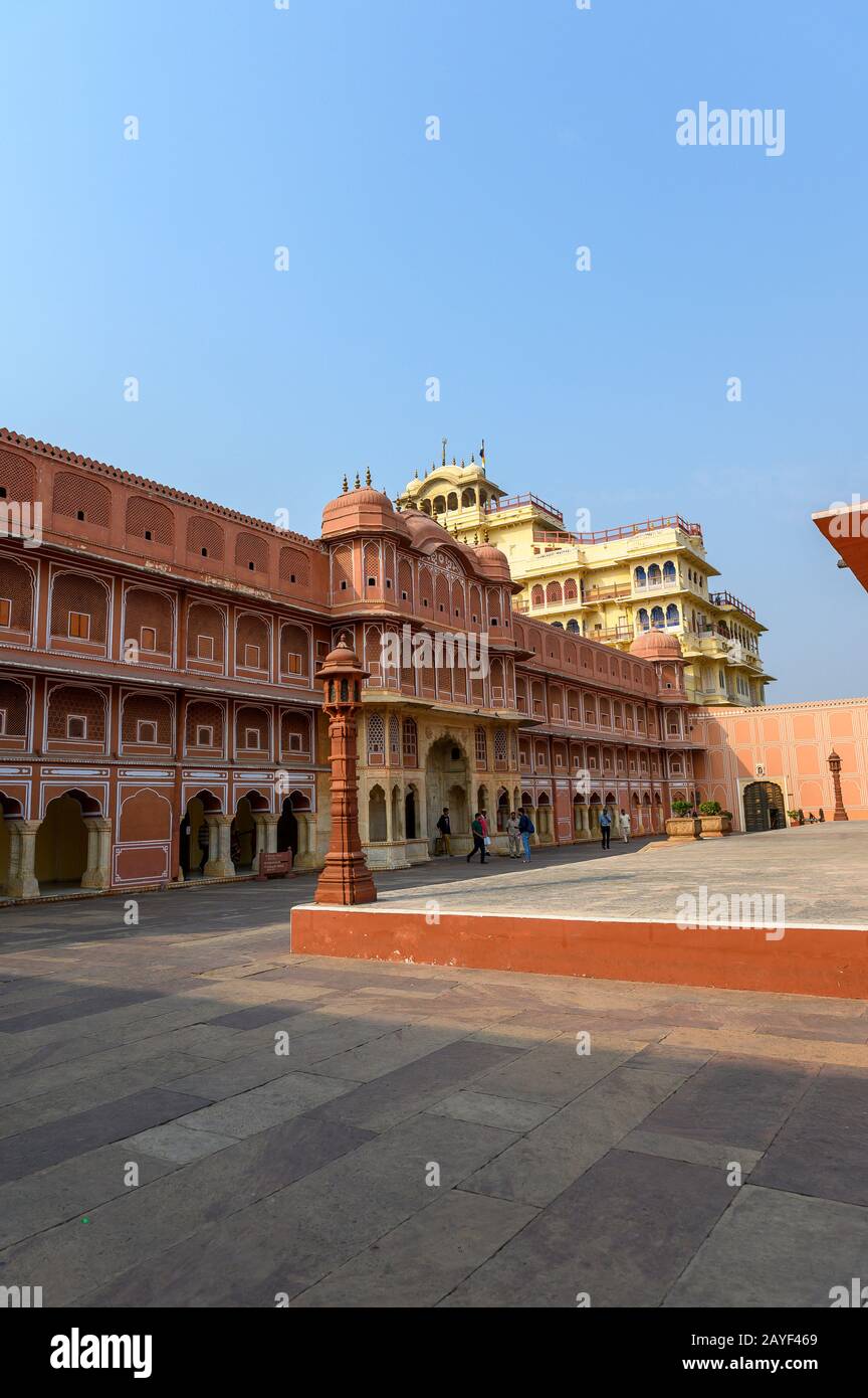 Sarvato Bhadra Cour, Jaipur Pink City, Inde Banque D'Images