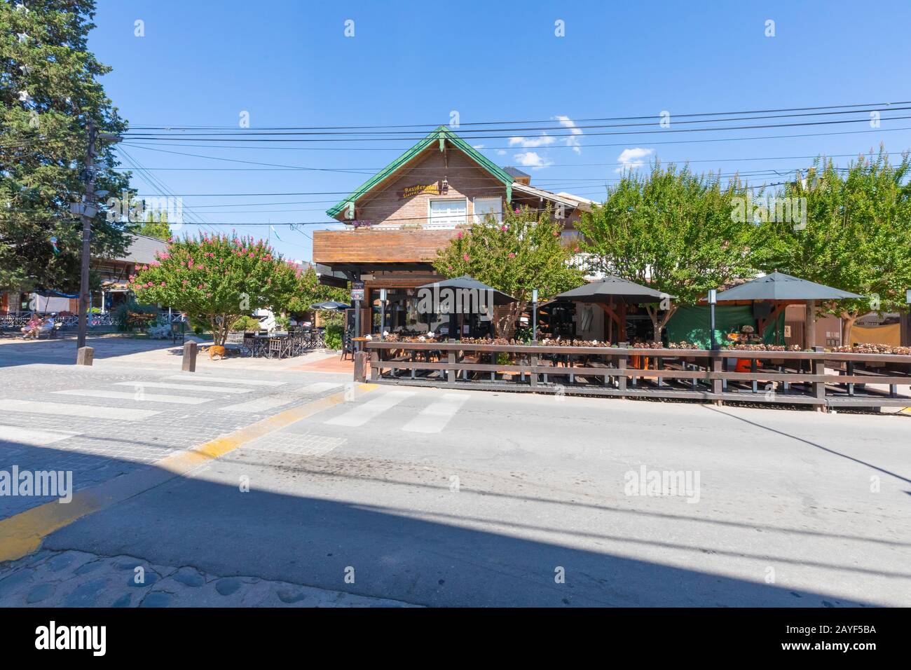 Argentine Villa General Belgrano restaurant du centre-ville Banque D'Images