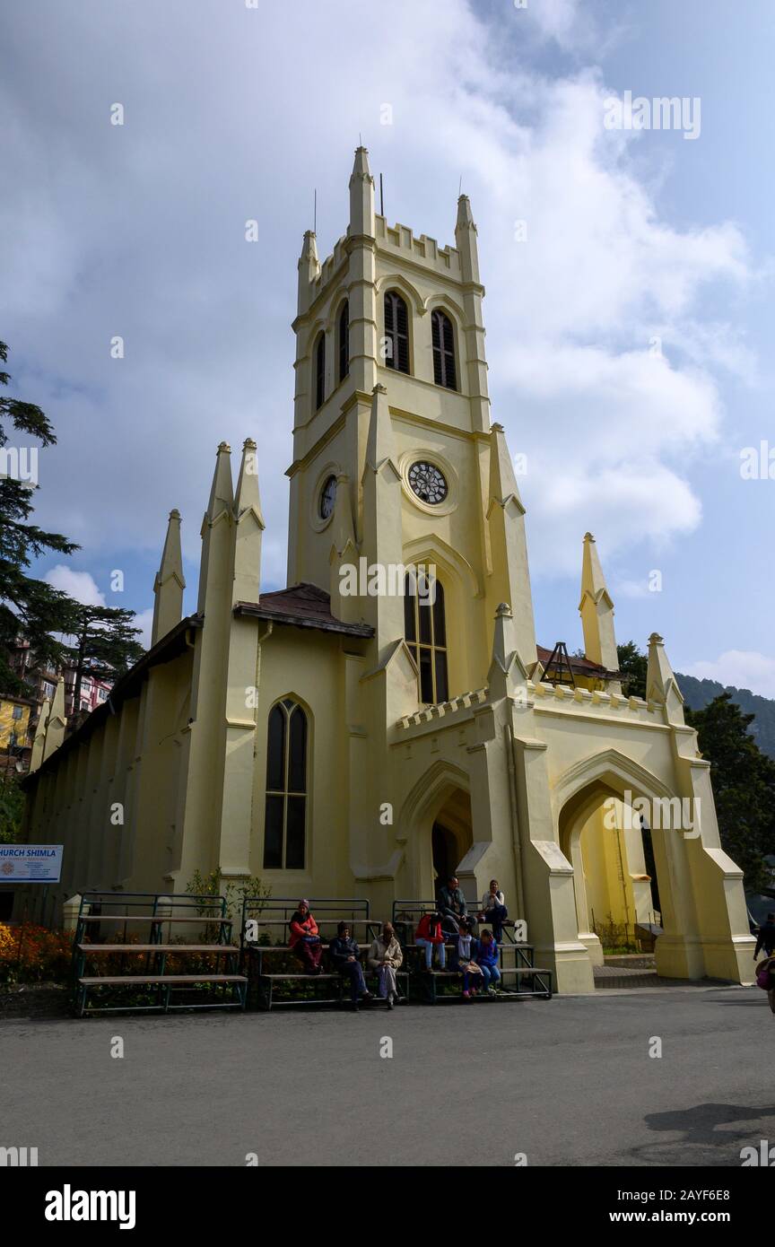 Église Christ Church À Shimla, Inde Banque D'Images