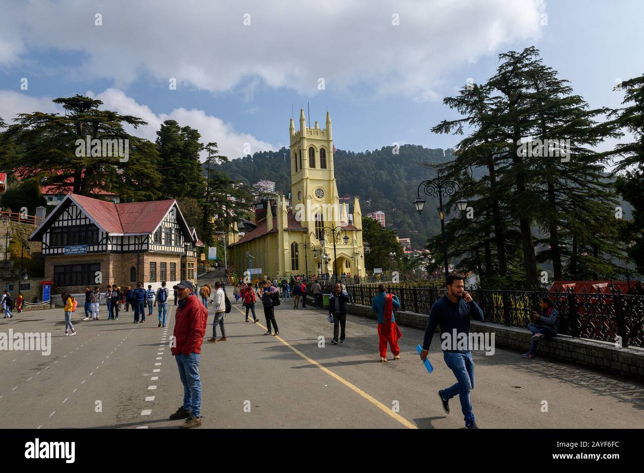 Église Christ Church À Shimla, Inde Banque D'Images
