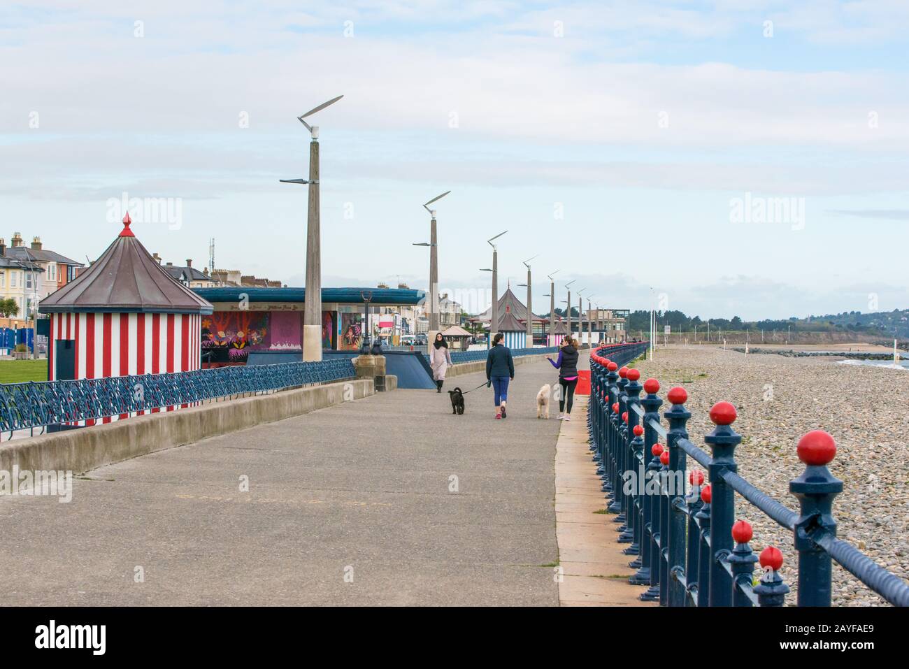 Promenade de Bray en Irlande Banque D'Images