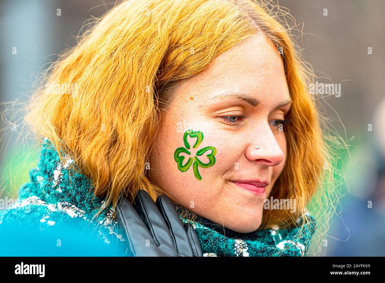 Moscou - 16 MARS : les gens célèbrent la Saint-Patrick dans le parc Sokol'niki à Moscou le 16 mars. 2019 en Russie Banque D'Images