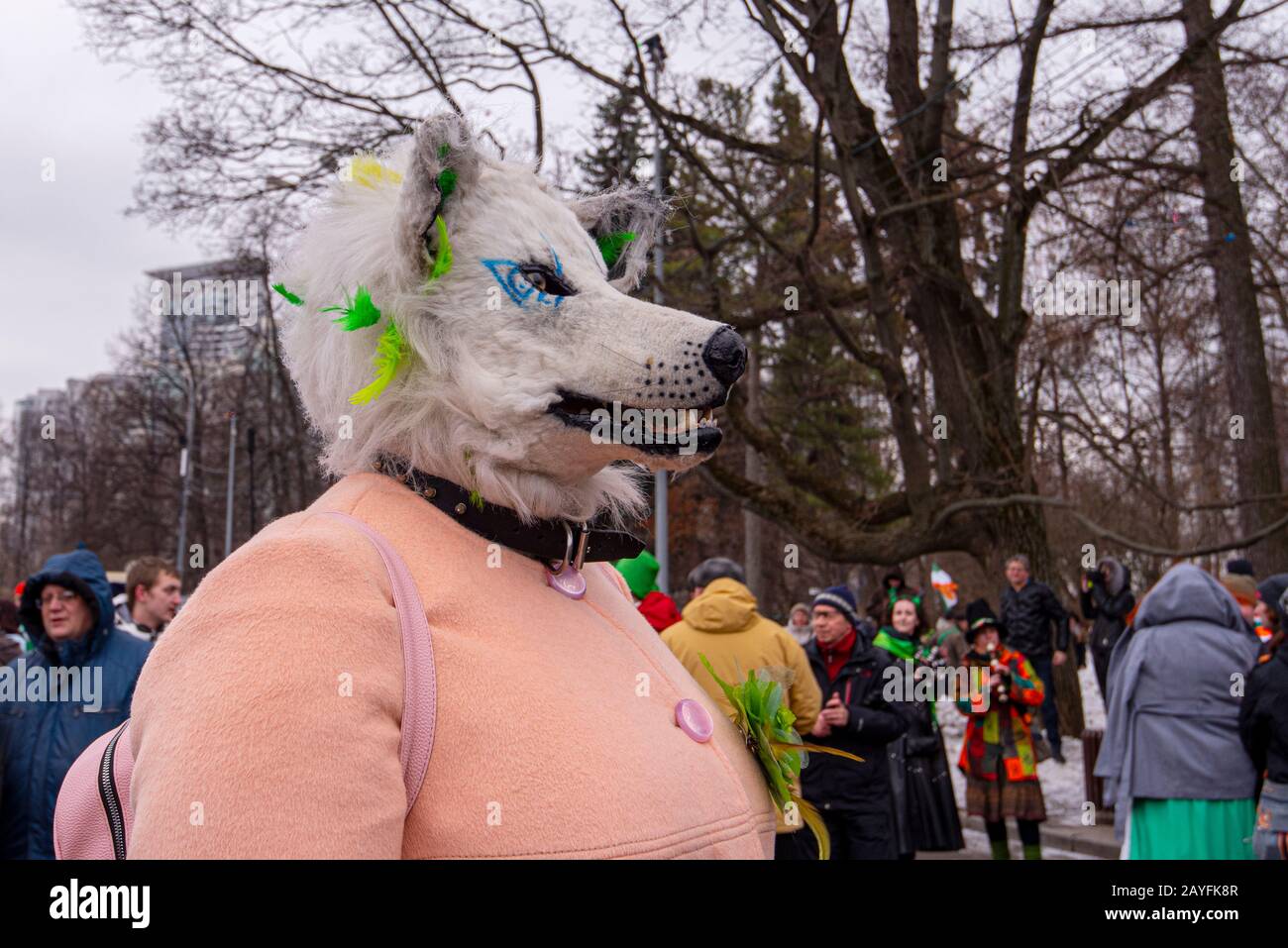 Moscou - 16 MARS : les gens célèbrent la Saint-Patrick dans le parc Sokol'niki à Moscou le 16 mars. 2019 en Russie Banque D'Images