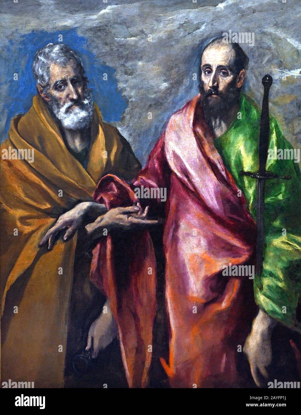 Saint Pierre Et Saint Paul 1595-1600 El Greco (Domenikos Theotokópoulos) 1541-1614, Xviie Siècle, Espagne, Espagnol, Grec, Grèce. Banque D'Images