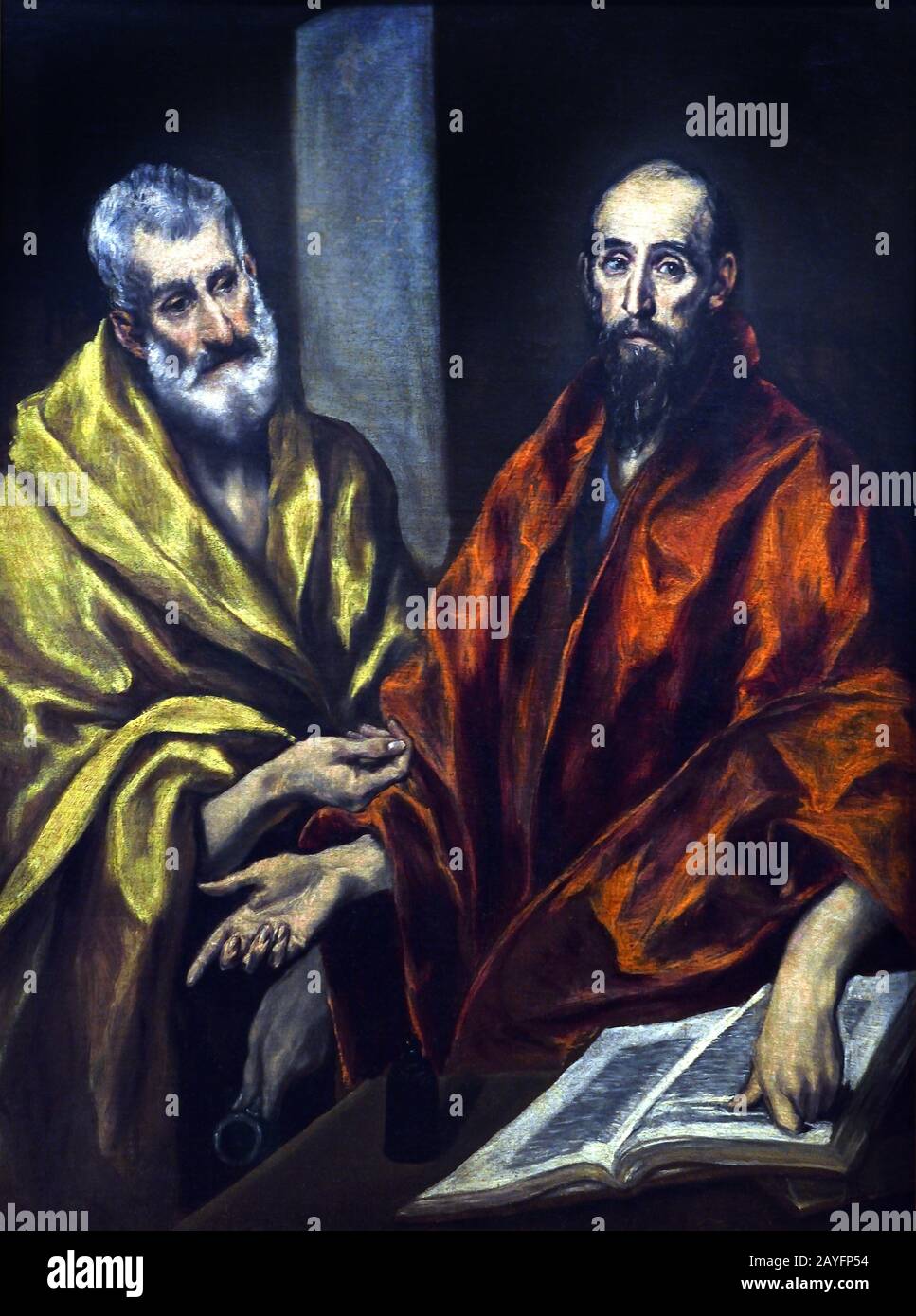 Saint Pierre Et Saint Paul 1600-1605 El Greco (Domenikos Theotokópoulos) 1541-1614, Xviie Siècle, Espagne, Espagnol, Grec, Grèce. Banque D'Images