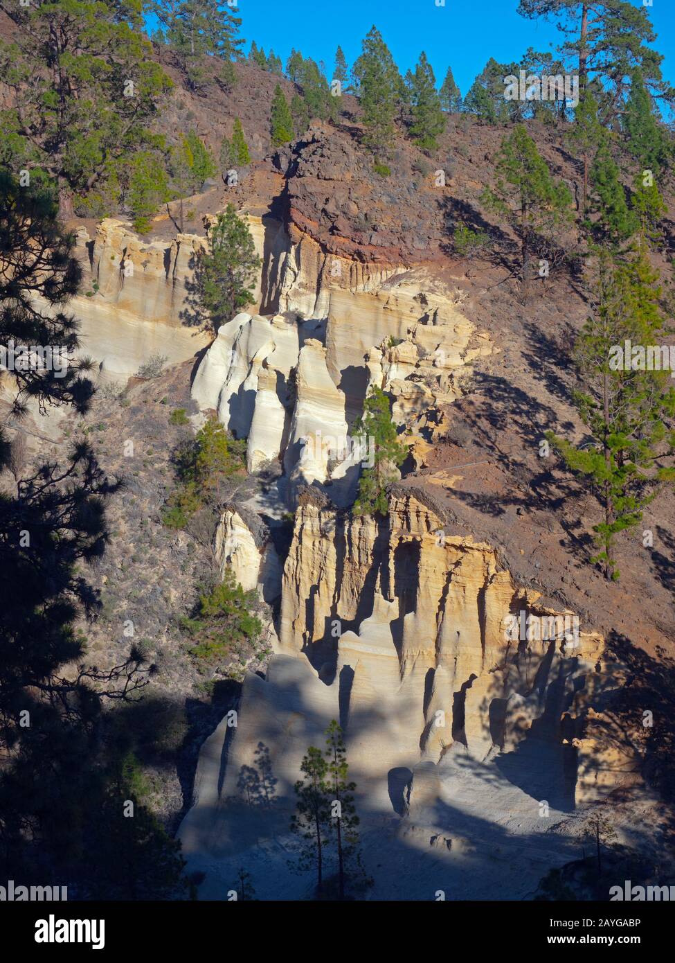 Paysage Lunaire Mont Teide Parc National Tenerife Iles Canaries Espagne Banque D'Images