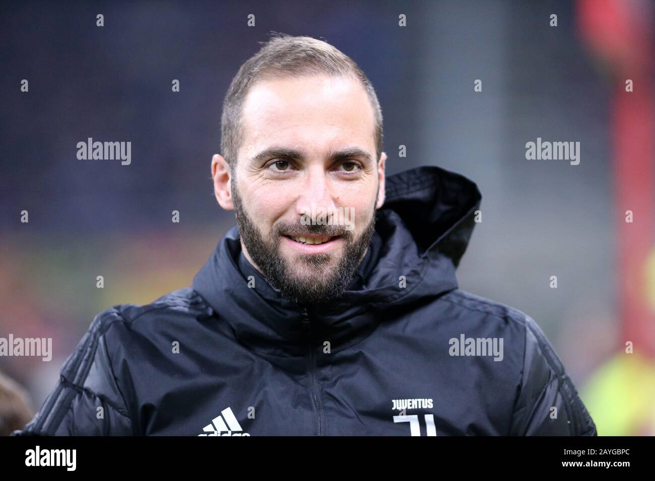 Milan, Italie. 13 février 2020. Coppa Italia. Ac Milan Et Juventus Fc. Gonzalo Higuain de Juventus FC. Banque D'Images