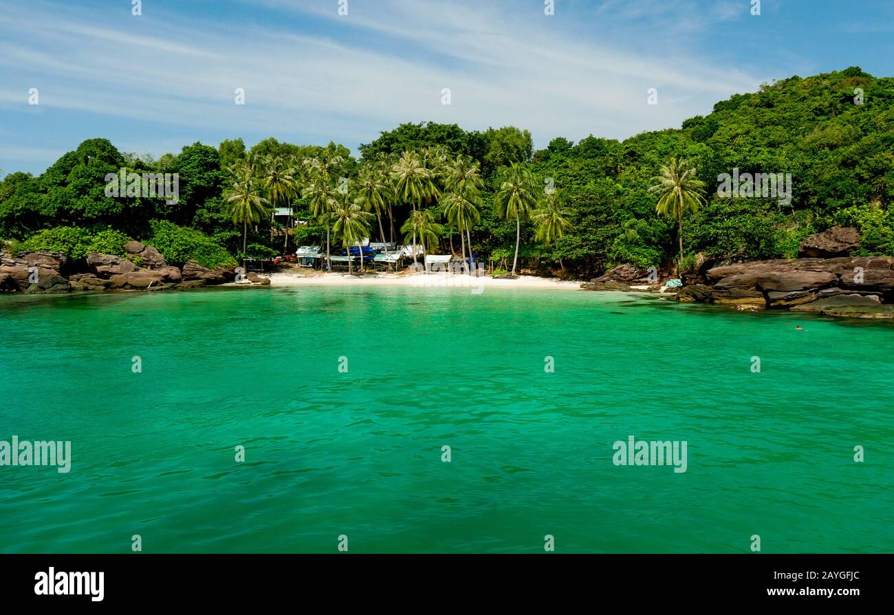 Île De Mong Tay (Phú Quóc) Vietnam) Banque D'Images