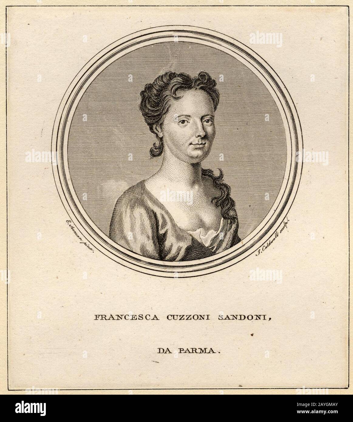 Francesca Cuzzoni (James Caldwall Après Enoch Seeman). Banque D'Images