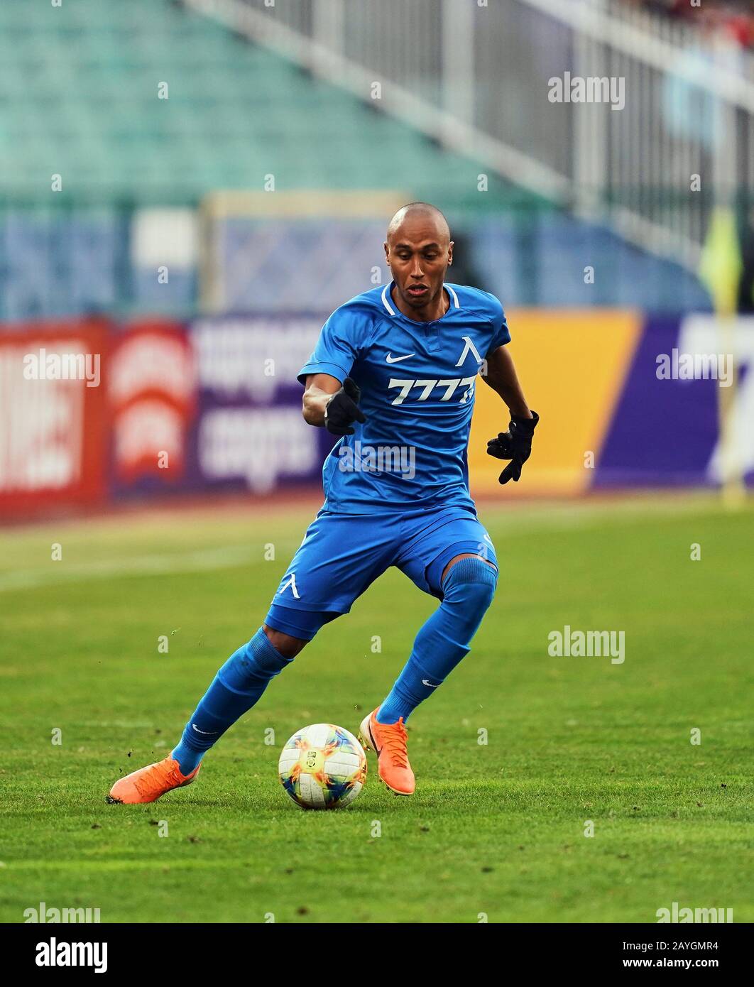 15 février 2020: Paulinho de Levski Sofia pendant Levksi Sofia contre CSKA Sofia sur Vasil Levski stade, Sofia, Bulgarie. Kim Price/CSM Banque D'Images