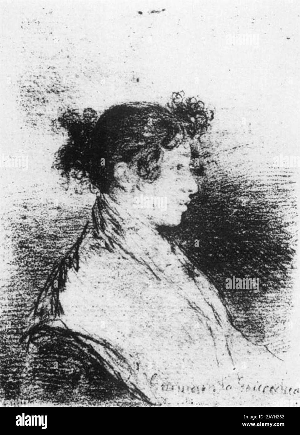 Francisco de Goya y Lucientes - Gumersinda Goicoechea, La Fille de Goya en droit Banque D'Images