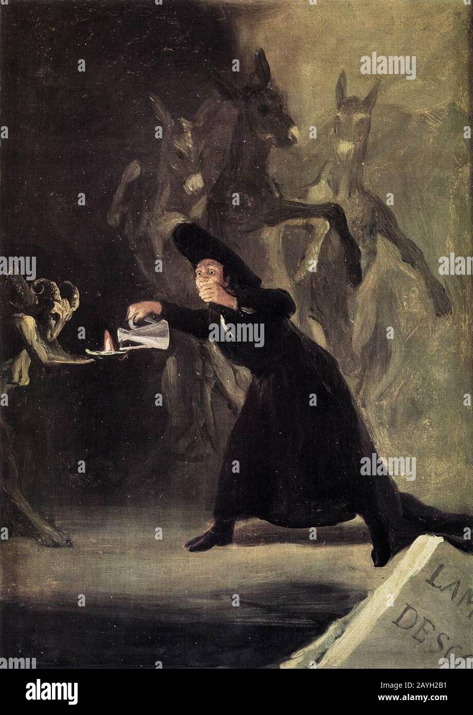 Francisco De Goya Y Lucientes - L'Homme De Béwitched Banque D'Images