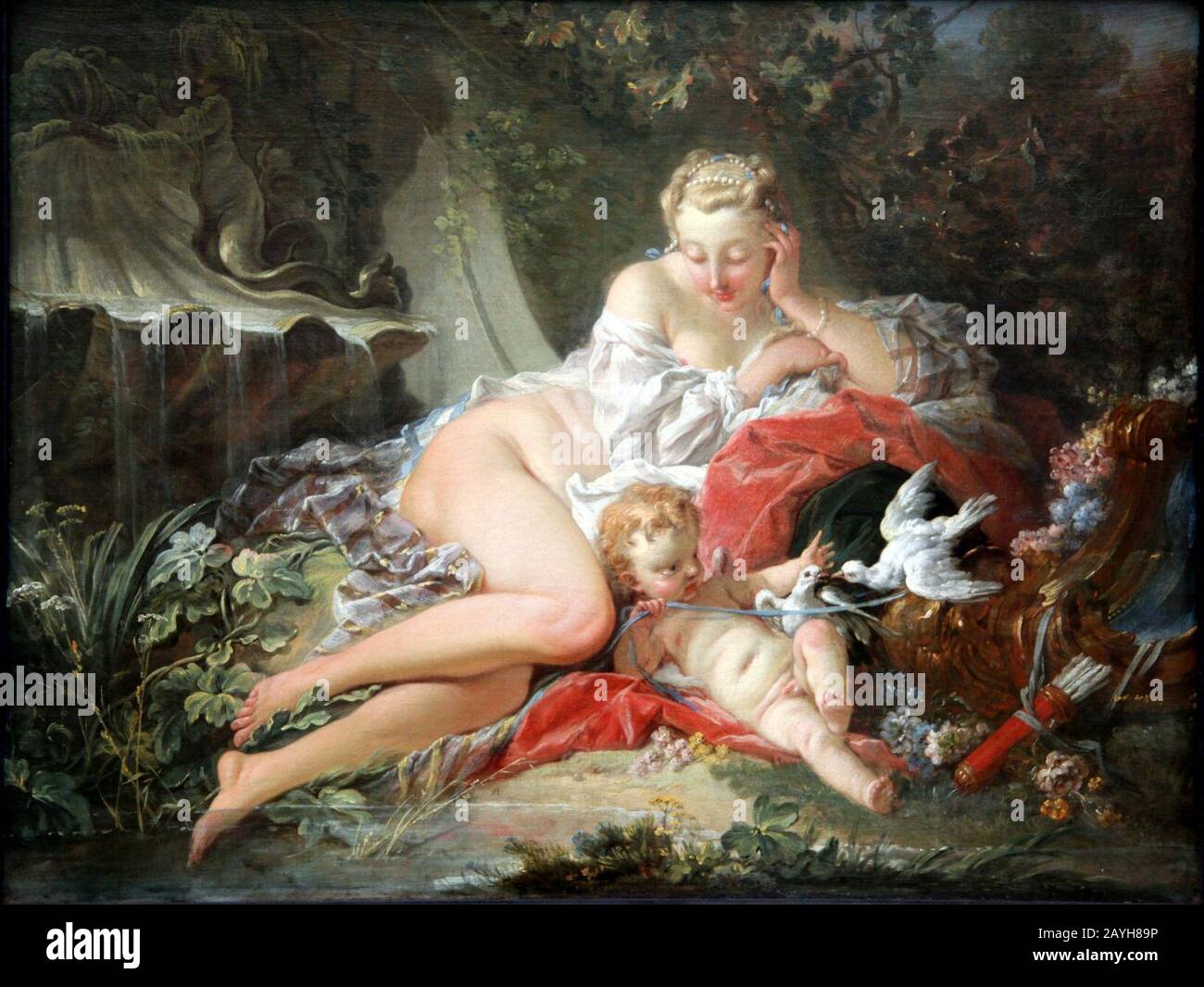 François Boucher Vénus Et Amor. Banque D'Images