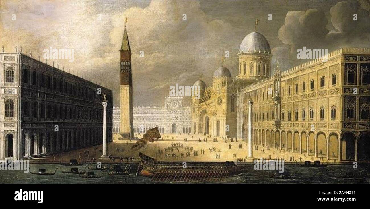 François de Nomé - vue sur Venise Banque D'Images