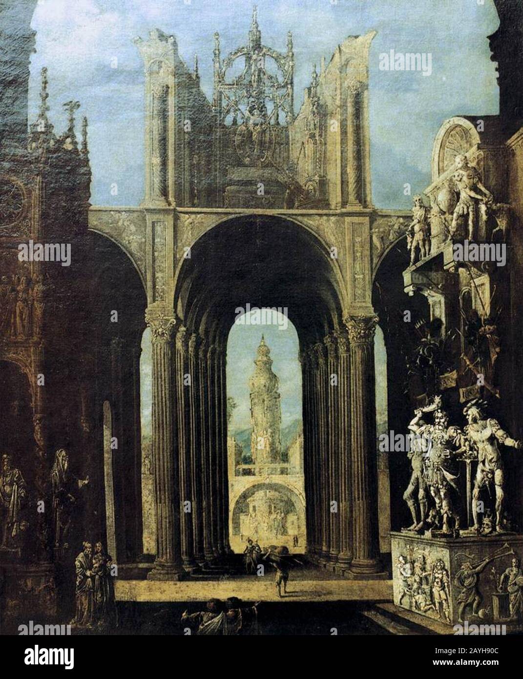 François de Nomé - la tombe de Salomon Banque D'Images