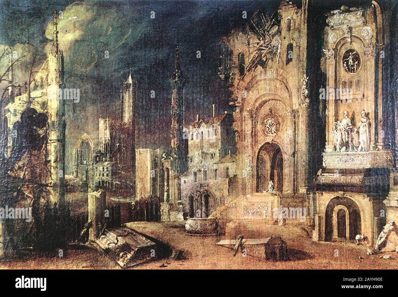 François de Nomé - Martyrdom d'un Saint Banque D'Images