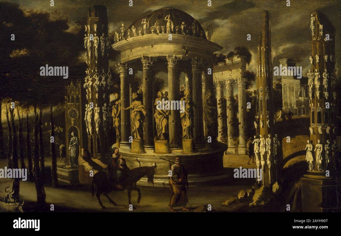 François de Nomé - le vol en Egypte Banque D'Images