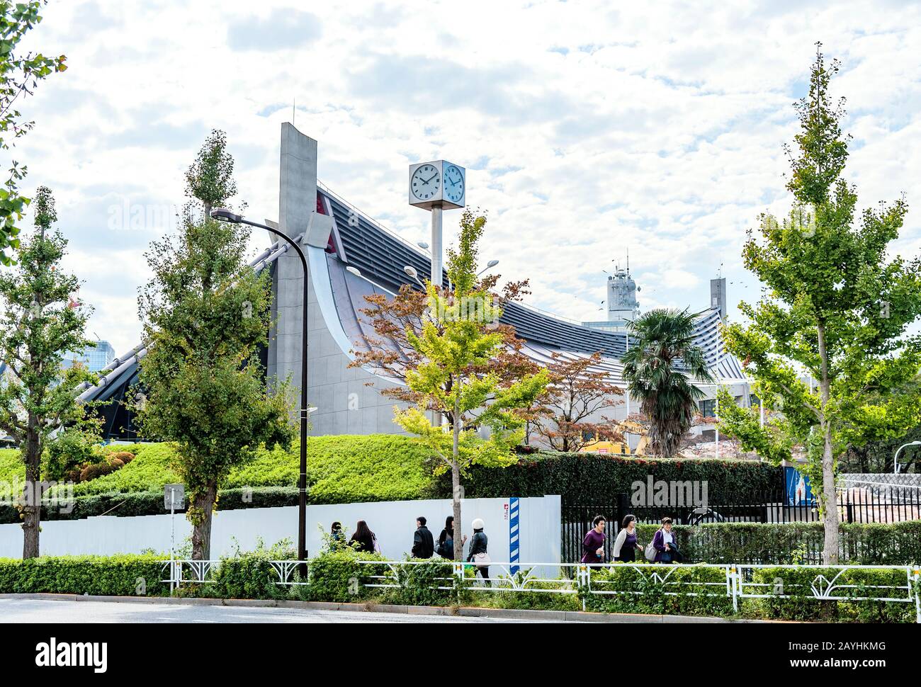 Kenzo Tange Yoyogi Gymnase national Japon Tokyo Jeux Olympiques 2020 lieu Banque D'Images