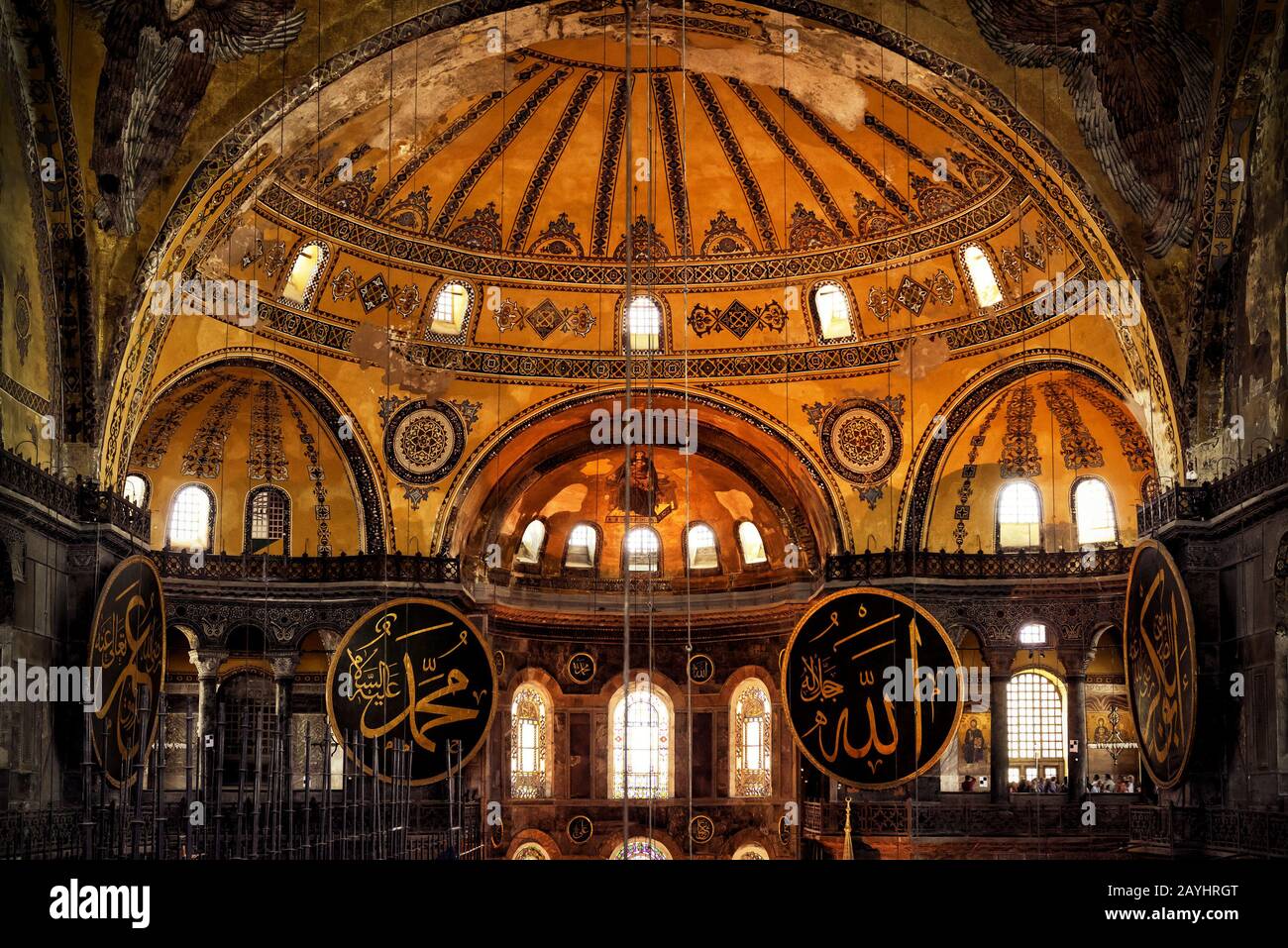 Tapisserie Vintage Istanbul - Sainte-Sophie / Ayasofya - Velours - 120 Cm - Turquie