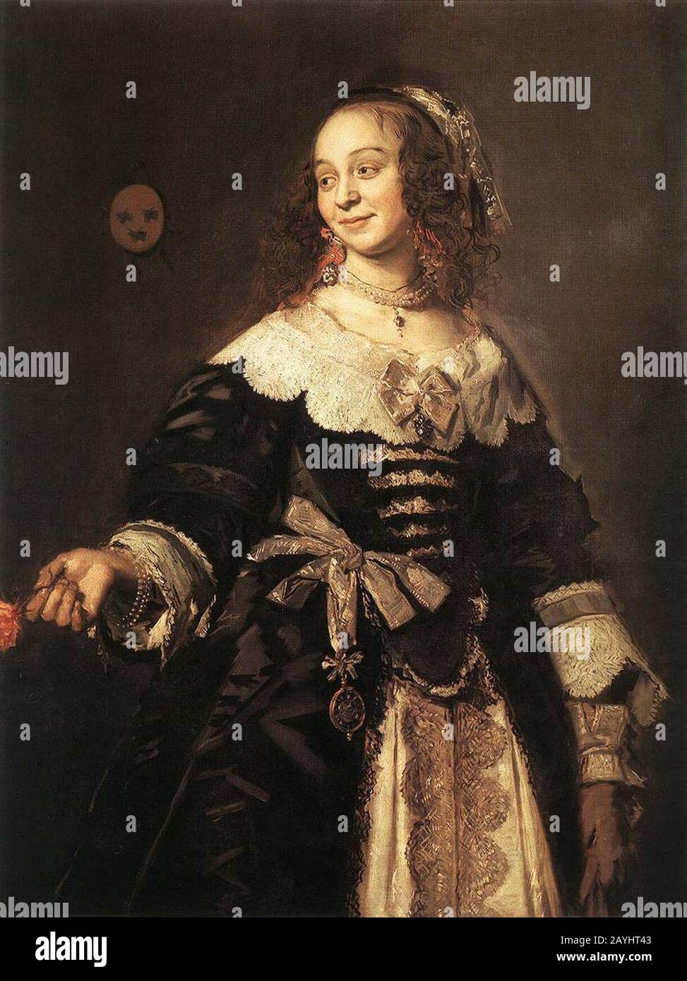 Frans Hals - Isabella Coymans Banque D'Images