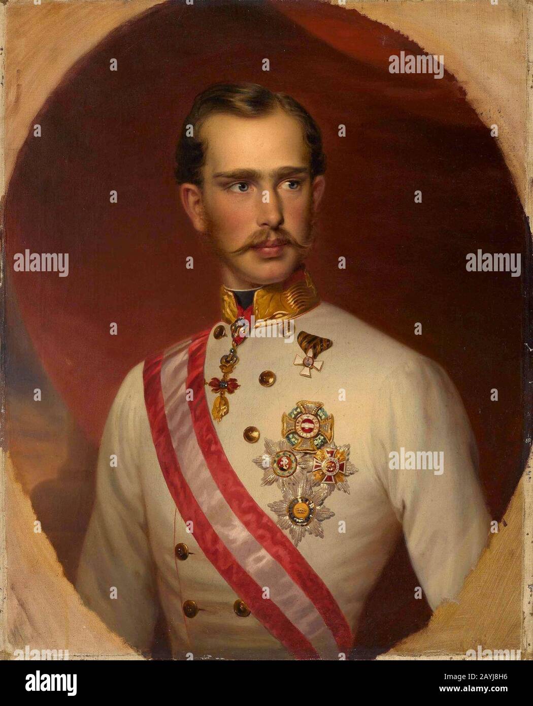 Franz Schrotzberg - Kaiser Franz Joseph I. Von Österreich. Banque D'Images