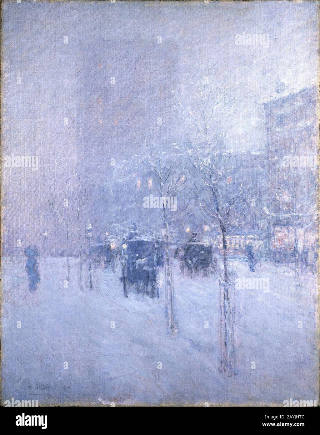 Frederick Childe Hassam - Fin D'Après-Midi, New York, Hiver Banque D'Images