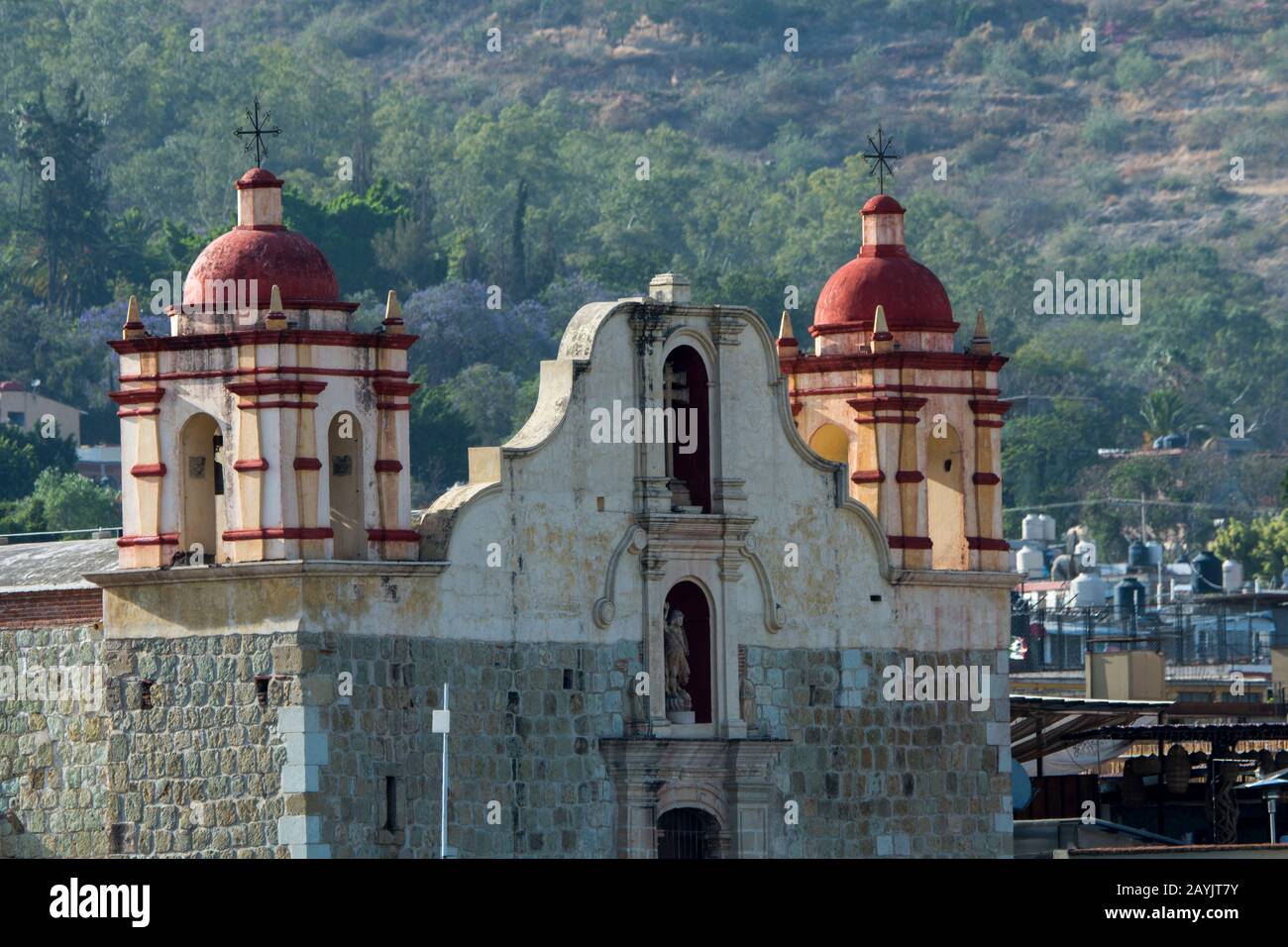 L'église Sangre de Cristo dans la ville d'Oaxaca de Juarez, Oaxaca, Mexique. Banque D'Images