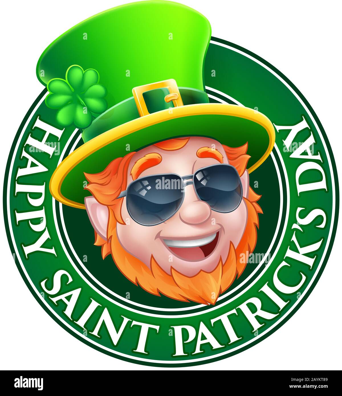 Lepreun St Patricks Day Cartoon Illustration de Vecteur