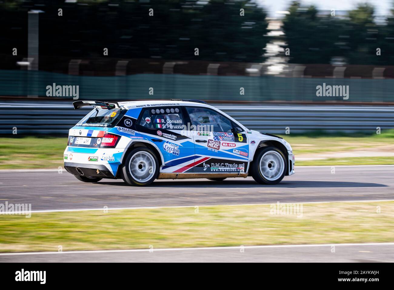 Compétition pour le rallye Show 2020 d'Adria dans le circuit 'Adria International Raceway' Italie 15 février 2020 Banque D'Images