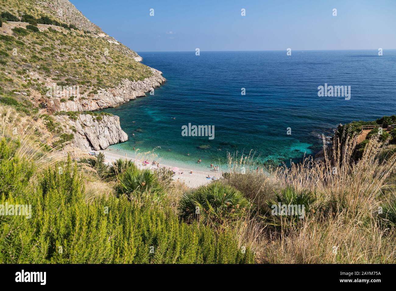 Belle côte De La Réserve naturelle de Lo Zingaro en Sicile. Marchez en octobre Banque D'Images