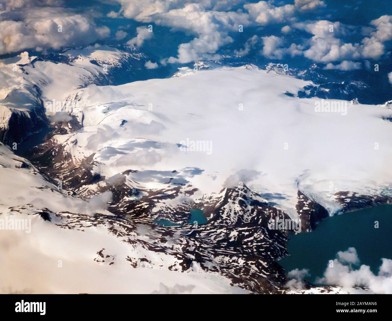 Glacier Svartisen au centre de la Norvège, Norvège, Nordland, Svartisen Banque D'Images