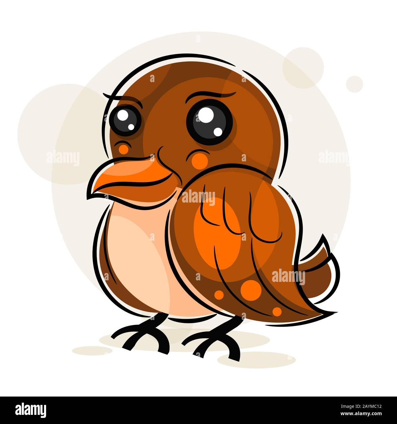 Illustration vectorielle Little Sparrow pour votre conception Illustration de Vecteur