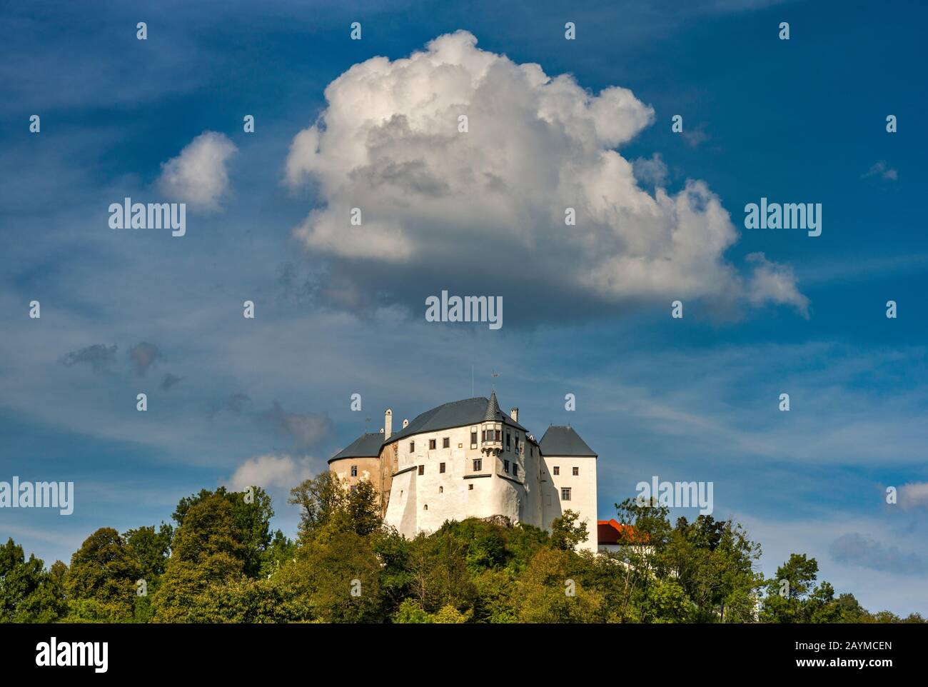 Château de Lupca (Lupciansky hrad), 13ème siècle, reconstruit au XVIe siècle, dans la région de Slovenska Lupca, Banska Bystrica, Slovaquie, Europe centrale Banque D'Images