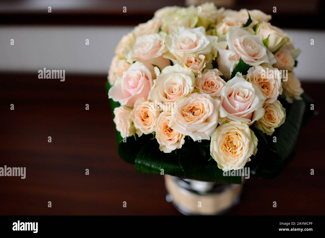 bouquet de mariage de la mariée en composition Banque D'Images