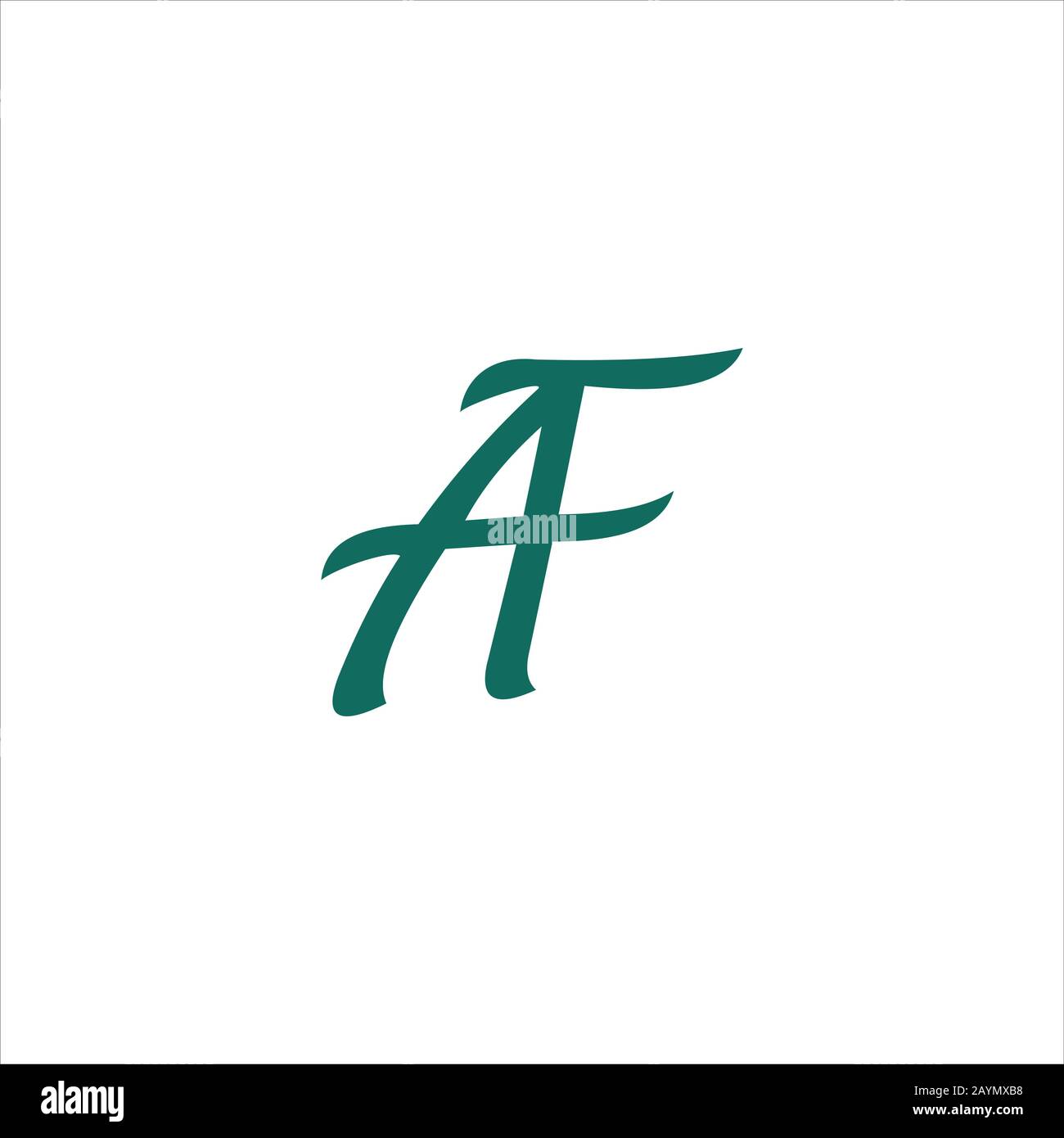 Modèle de conception de la lettre initiale af ou du logo fa Illustration de Vecteur