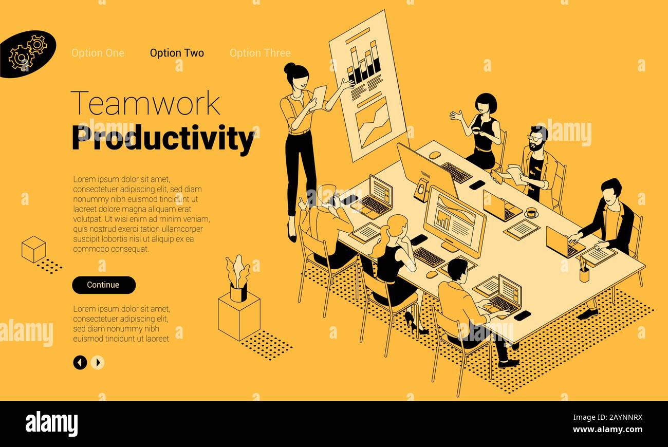 Staff team infographic teamwork office Banque de photographies et d ...